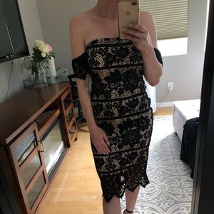 Express size 2 dress, off the shoulder, like new